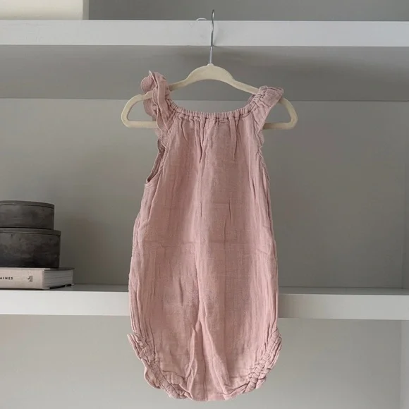 Jamie Kay Pink Ruffle Romper - Picture 3 of 3
